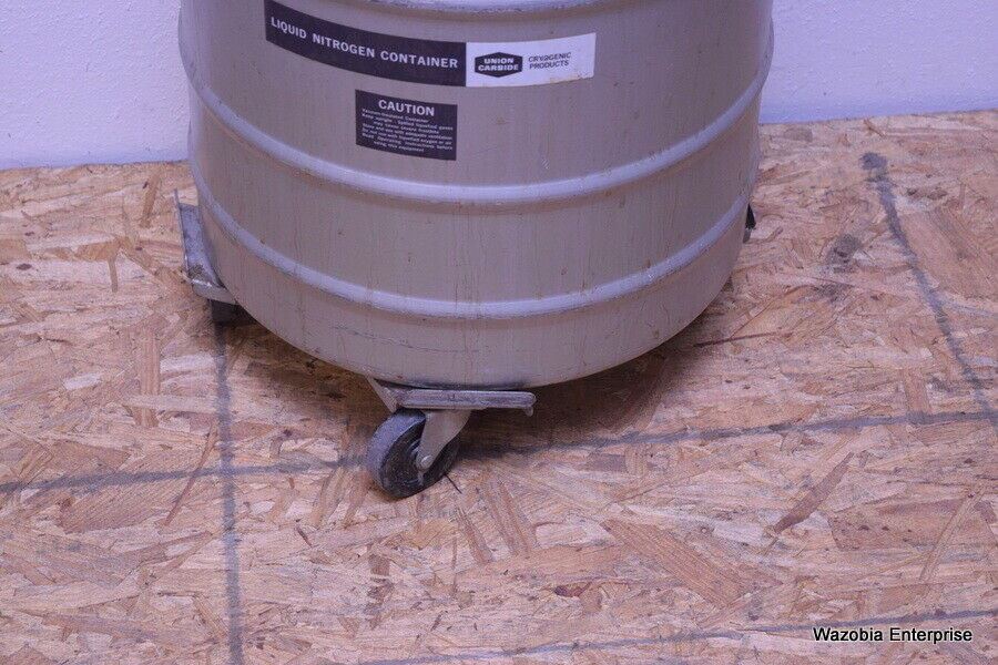 UNION CARBIDE CRYOGENIC LIQUID NITROGEN CONTAINER W/ CANISTERS TYPE LD-30