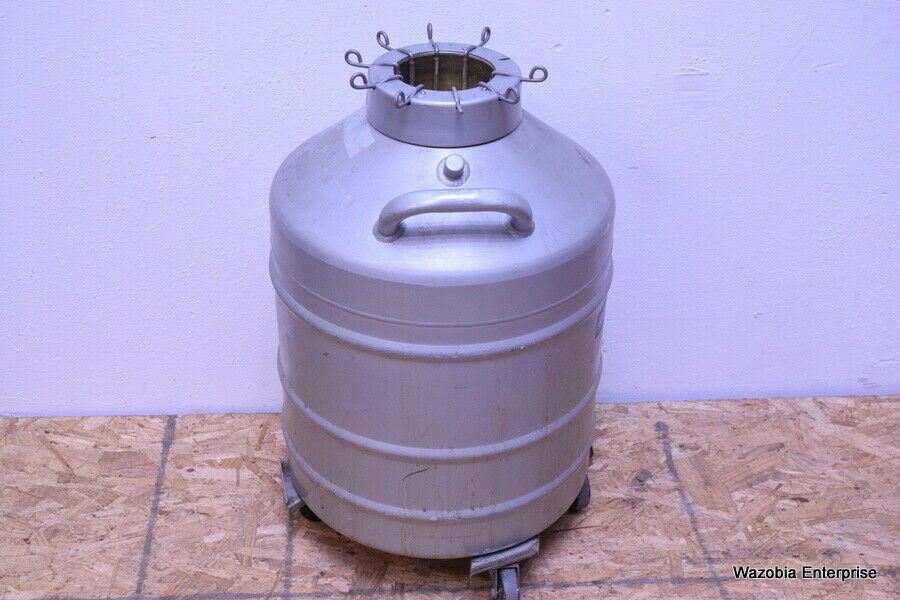 UNION CARBIDE CRYOGENIC LIQUID NITROGEN CONTAINER W/ CANISTERS TYPE LD-30