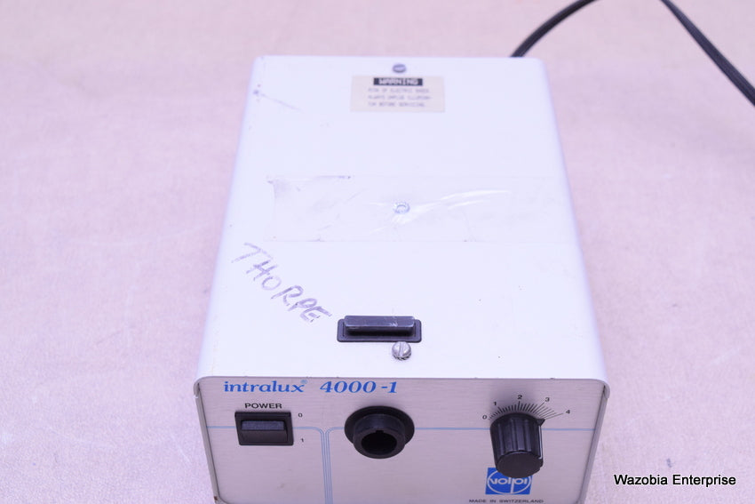 VOLPI INTRALUX 4000-1 10255 FIBRE OPTIC MICROSCOPE ILLUMINATOR LIGHT SOURCE